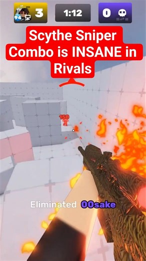 Scythe Sniper Combo is INSANE in Roblox Rivals #transition