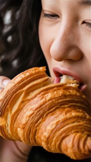 ASMR croissant 🥐 #asmr #croissant