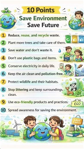 Save Environment Save Future | 10 Lines Essay in Easy English