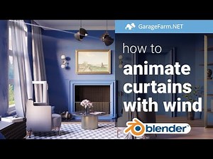 How to animate curtains in Blender?