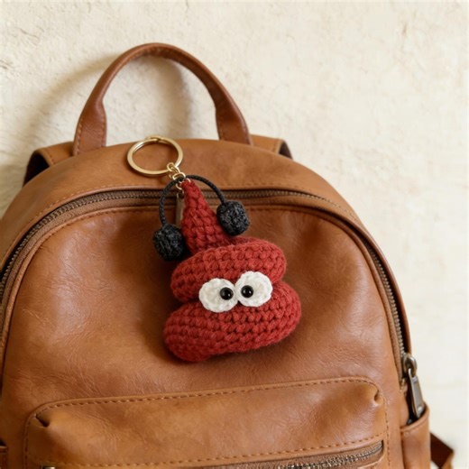 Goofy Crochet Poop Buddies Amigurumi, Cute Mini Handmade Keychain | Creative Doll | Cute Backpack Pendant | Gift for Friends