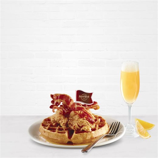 3.3K views · 21 reactions | 落朗 WAKE UP, ROCK OUT! Breakfast is back baby!! 拾 Join us from 8am to 10am each day for a revamped menu full of faves & newbies amplified start to your day before hitting the parks! Did we mention Sparkling Blackberry Sangria and mimosas? 壟 Check out the menu here: https://bit.ly/HRCOrlandoBreakfast | Hard Rock Cafe Orlando | Facebook