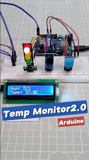 Real-Time Temp Alerts Using Arduino + DHT11 🔥 #arduino #arduinoproject