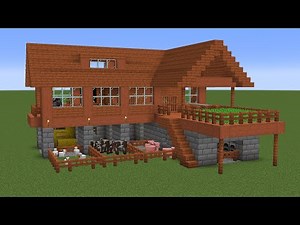 Minecraft - How to build an Acacia Survival Base House 4
