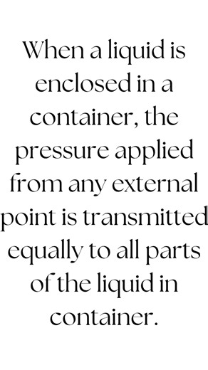 What is Pascal’s Law and how does it help lift heavy objects with ease? 🤯 In this video, we explain Pascal’s Law in a simple and easy way, using real-life examples like hydraulic brakes, hydraulic lifts, and hydraulic presses. 📌 You will learn: * What Pascal’s Law states * How pressure is transmitted in liquids * Why a small force can produce a large force * Real-life applications of Pascal’s Law 🎯 Perfect for Class 9 & 10 Physics students, beginners, and exam preparation. ⚙️ Physics explaine