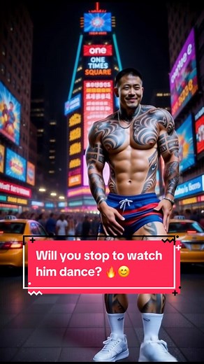 AI-Generated Muscular Asian Men Dance in NYC