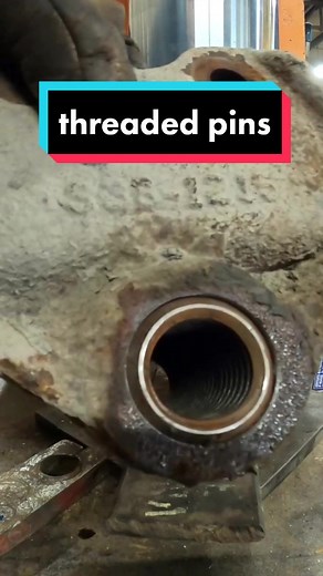 Replacing Seized Threaded Pins with Hydraulic Press | Mechanic Tips