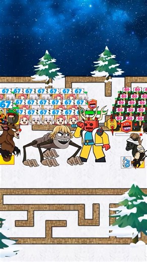 99 NIGHTS IN FOREST x KPOP DEMON HUNTERS x ROBLOX STEAL A BRAINROT Challenge: 67 vs 69 Christmas