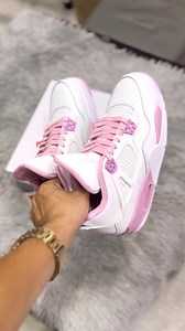 Jordan 4 Pink Oreo x Pink Lace #laceswap #erpkicks | Erpkicks