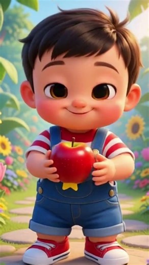 Baby Gonu learns colors – red, yellow, and blue! 🌈