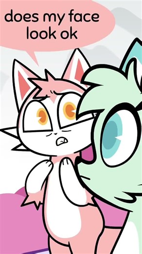 Bright lighting really not doing me any favors #animation #chiknnuggit #shorts #cartoon #funny #cute