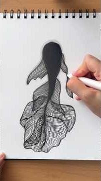 How to draw beta fish doodle hatching? #drawing #beta #art #asmr #sketch #diy #zentangle #ink #relax