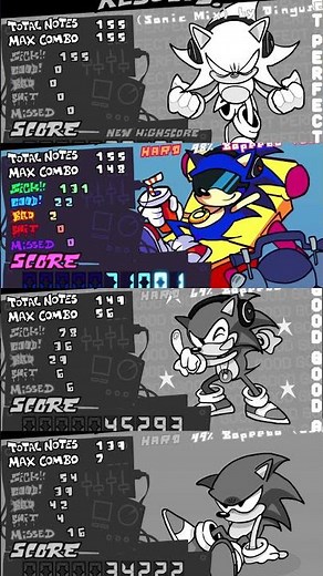 FNF All Sonic Result Screens 💀 [Sonic Jam]