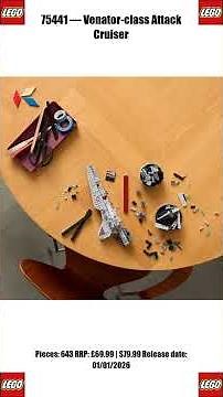 LEGO Venator-class Attack Cruiser (75441) REVEALED! 🔥 New 2025 Star Wars Set #shorts