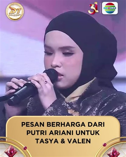 Terharu! @Putri Ariani berikan pesan berharga untuk kedua finalis @da7_tasyaallesia dan @DA7.Valen 🥹 . . #IndosiarBawaDangdutBerkelasBerkualitas #DAcademy7Indosiar #DAcademyIndosiar