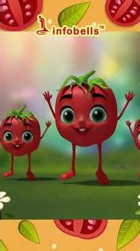 आहा टमाटर - Aaha Tamatar Bade Mazedar | Hindi Rhymes & Cartoons | Infobells #hindirhymes #tamatar