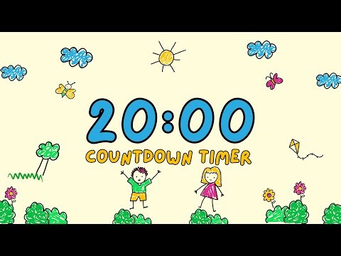 20 Minute Countdown Timer with Relaxing Music and Alarm | Spring Theme Timer