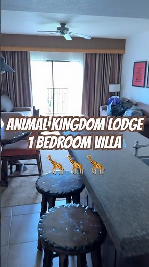 The beautiful 1 bedroom villa at Animal Kingdom lodge Disney World Resort #disneyvacationclub