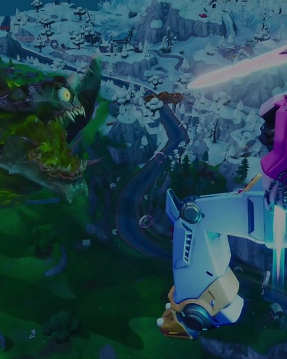 Epic Fortnite Event: Robot vs Monster Battle