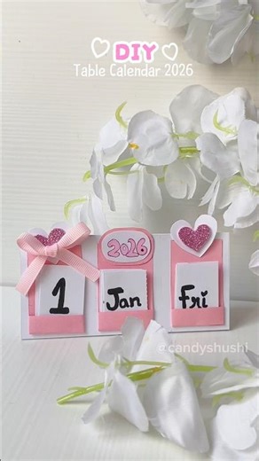 DIY New Year Table Calendar😍😱 #art #craft #shorts #viral
