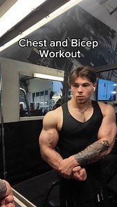 @karlcooperr on Instagram: "Full chest and bicep workout. Fit from @gymshark code KARL. @myprotein code KARLC #chestworkout #bicepworkout #bodybuilding"