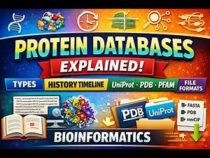 Protein Databases in Bioinformatics -Types, Classification, Timeline & Structure (UniProtKB, PDB)