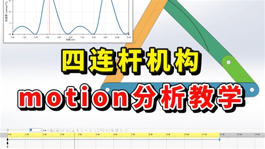 从零搞定四连杆 Motion 分析｜机构运动仿真实战教程