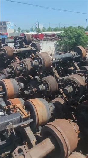 Factory direct shooting of second-hand bpw trailer axle.whatsapp 8615063760850 #trailerparts