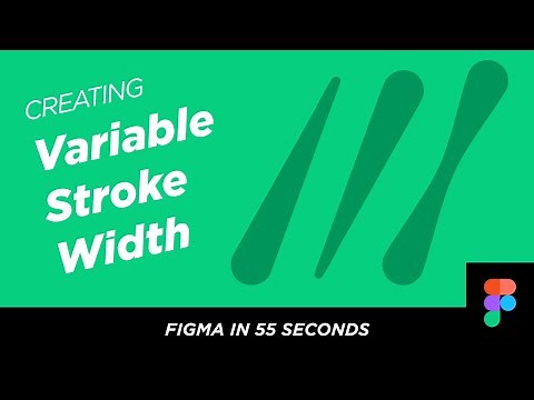 Figma in 55 Seconds: Creating Variable Width Strokes