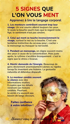 5 SIGNES QUE L'ON VOUS MENT