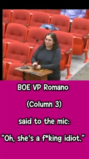 Edison BOE Column 3 insulted a female resident in public... | RealEdison