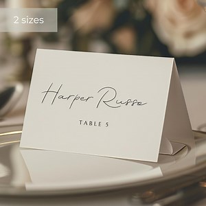 Place Cards Template, Name Card Printable, Wedding Guest Tag, Dinner Party Seating Card, Canva Template - Etsy Australia