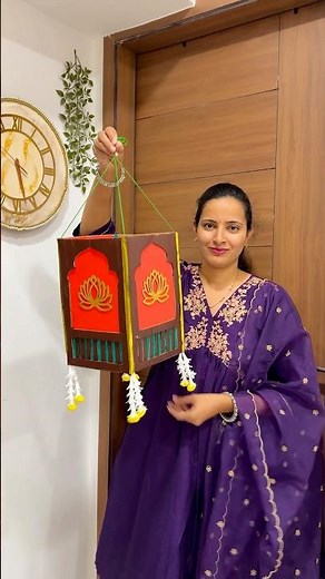 How To make Aladhkandil at home | Cardboard Akashkandil | DIY Diwali Craft Ideas #festivewithshorts