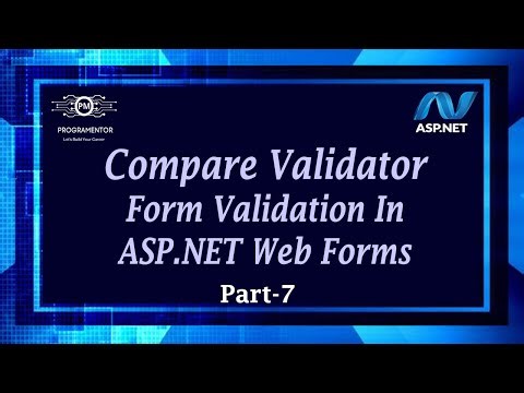 07 | Compare Validator In ASP.NET Web Forms | Form Validation | ASP.NET Web Forms (Hindi/Urdu)