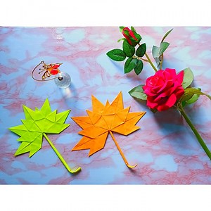 98K views · 382 shares | Today i am sharing beautiful paper autumn paper leaf making tutorial for kids and parents. it's an wonderful paper craft. it's very easy and simple paper autumn leaf making instruction. Hope you would enjoy watching the video and would get some tips and ideas after watching this. I will be sharing many more interesting art, craft and journal ideas with you all | Art, Crafts and Journals | Facebook