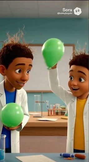 ⚡ HAIR Stands Up! What is Static Electricity? 🤯 Subscribe for more!