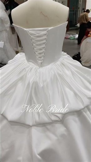 Stunning Satin Ballgown | 3 Details That Make This Wedding Dress Unforgettable #satinweddinggown