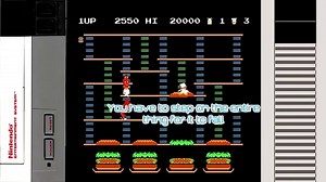 BurgerTime (Nintendo NES) - Gameplay