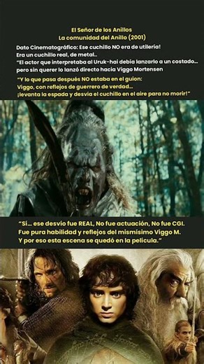 Esto NO fue actuado en El Señor de los Anillos, Viggo Mortensen casi mue.. #lordoftherings #short