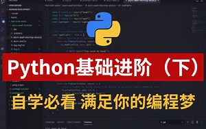 【Python基础进阶教程】翻遍全网整理的最系统的Python进阶实战教程，看完全套教程比啃书效果强多了！