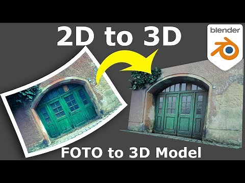 Blender Tutorial How to make 2D Foto to 3D Model with Blender 2.9