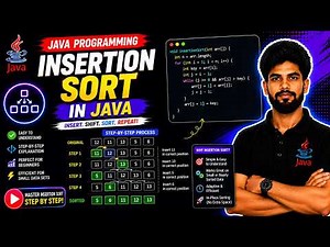 Insertion Sorting In Java Explained Step-by-Step | Master Arrays in Java