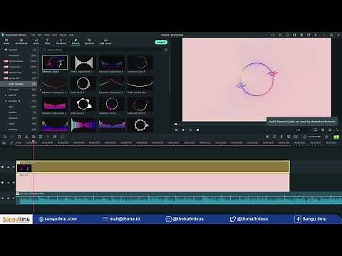 Baru !! Cara Membuat Audio Spectrum di Filmora - MUDAH BANGET!!