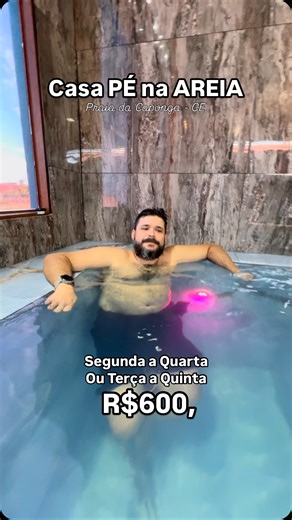 Jana e Elias CASAS DE PRAIA on Instagram: "Casa A-MAR na Praia da CAPONGA - CEARÁ 📞 WhatsApp 85996651805 Descrição da CASA: 03 SUÍTES, PISCINA 3X1,2 com iluminação, cozinha mobiliada, Internet wifi, Deck com churrasqueira e Airfry, sala com TV SMART PÉ na areia!! Frente as Barracas de Praia da Caponga... Próximo a pista principal e ao centro! Próxima ao Calcadão da Caponga..."
