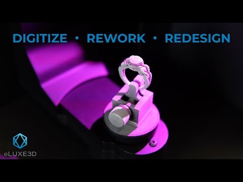 Ring Digitization & Shadow Band Design Workflow Using a 3D Scanner | eLUXE3D