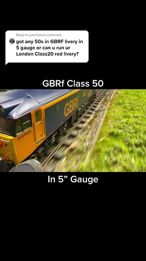 GBRf Class 50 Locomotive in 5” Gauge Model Railway