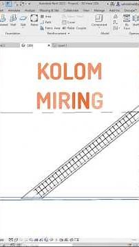 Slanted Column #revit #structure