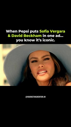 Marketing Mentor on Instagram: "“Beach Tweet” – Diet Pepsi Ad with Sofía Vergara & David Beckham Set against a lively, sunlit beach, the commercial shows Vergara enjoying her Diet Pepsi when a playful moment draws Beckham’s attention. The spot cleverly ties in the charm of celebrities with the rising influence of social media. Created by TBWA\Chiat\Day Los Angeles and directed by McG, the film debuted in April 2011. It was part of a larger campaign that mixed humor, star power, and platforms lik