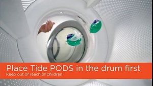 Tide Pods Detergent Pacs, Fresh Coral Blast, 42 Little Capsule