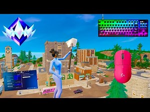 NEW Best Keyboard & Mouse SETTINGS For Fortnite Chapter 7 + SteelSeries Apex Pro TKL ASMR 😴